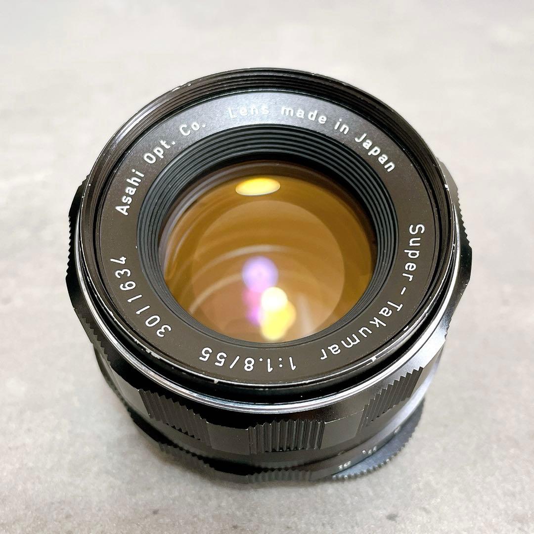 美フレア光学美品】PENTAX Super Takumar 55mm f1.8 【外観美品美フレア】