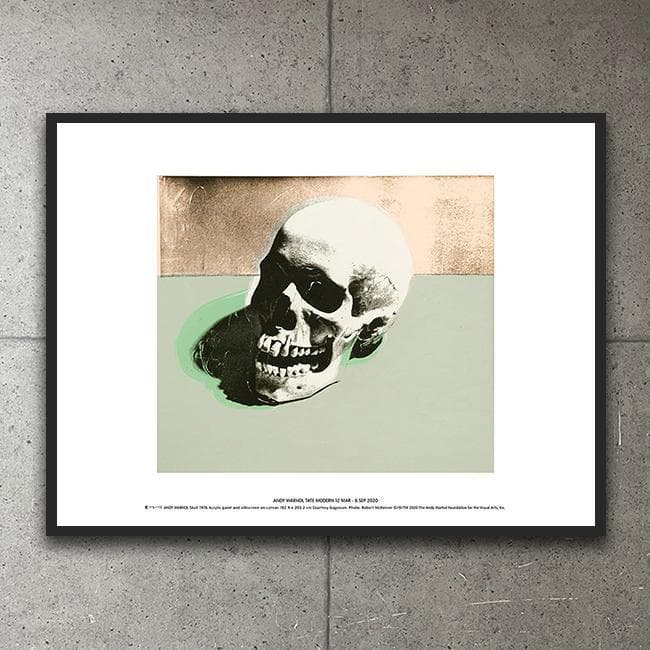 額装品/Skull (white) 1976 exhibition（ウォーホル） アンディ