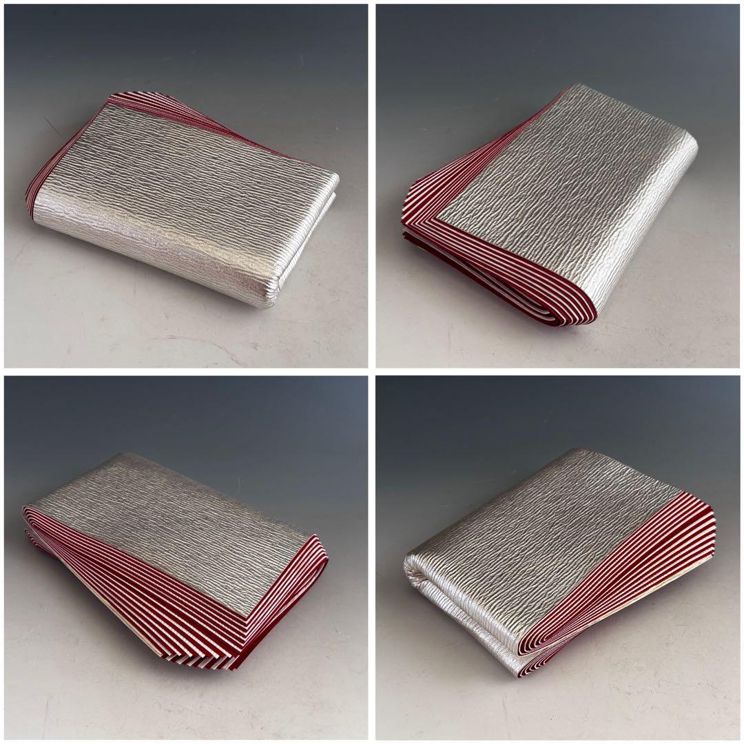 茶道具 檀紙 銀地 紙釜敷 奥村吉兵衛 共箱 床飾り 香合 表吉 京都