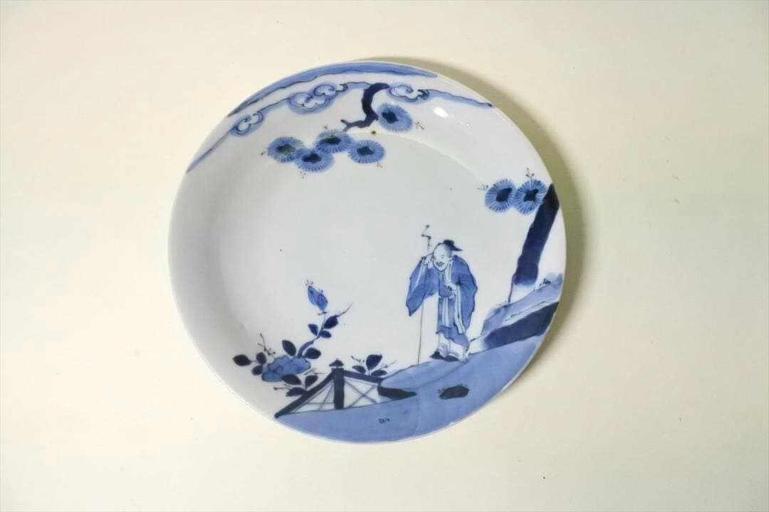 江戸後期 伊万里 染付 人物図 皿 骨董品 アンティーク a i - メルカリ