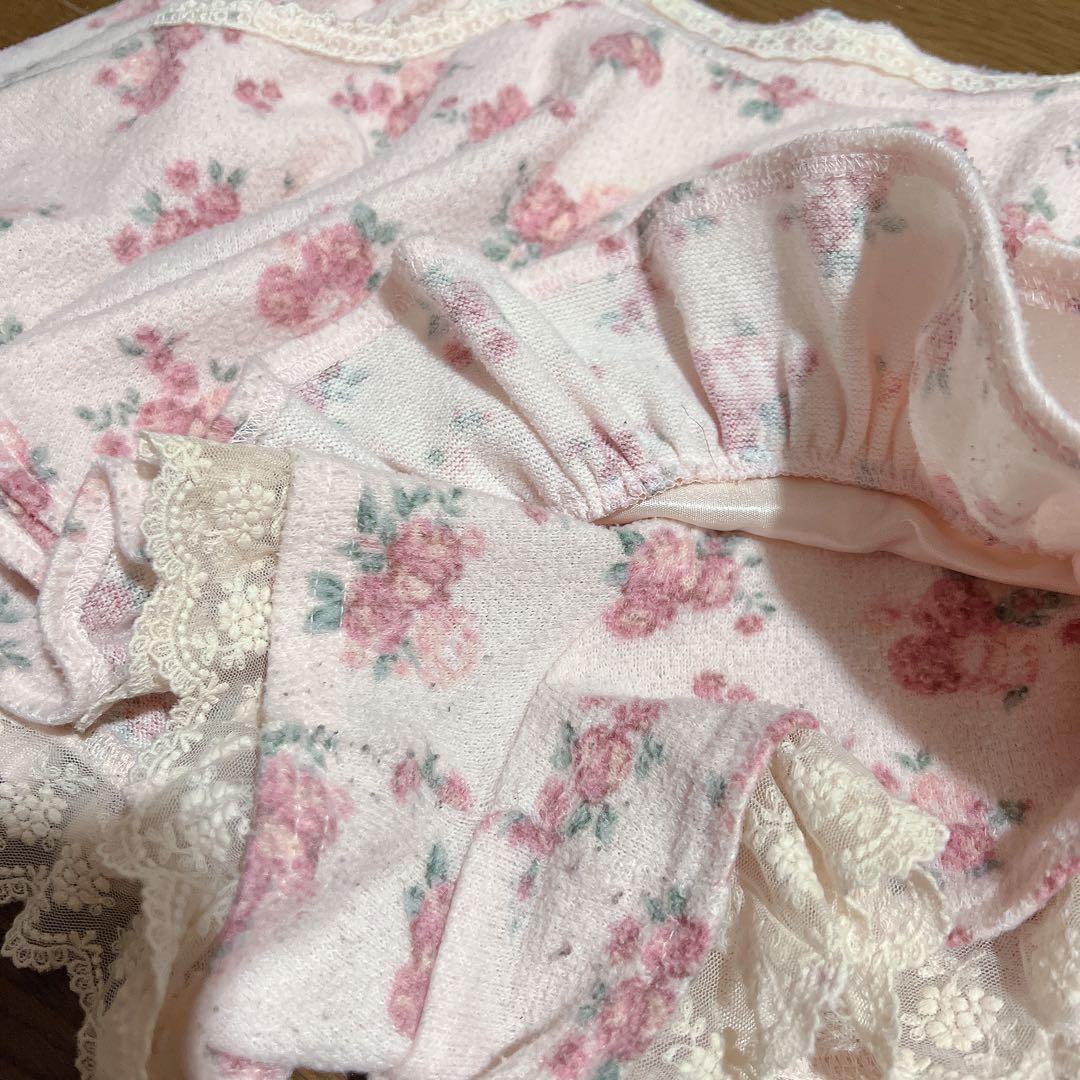 リズリサ　花柄　スカパン　ピンク