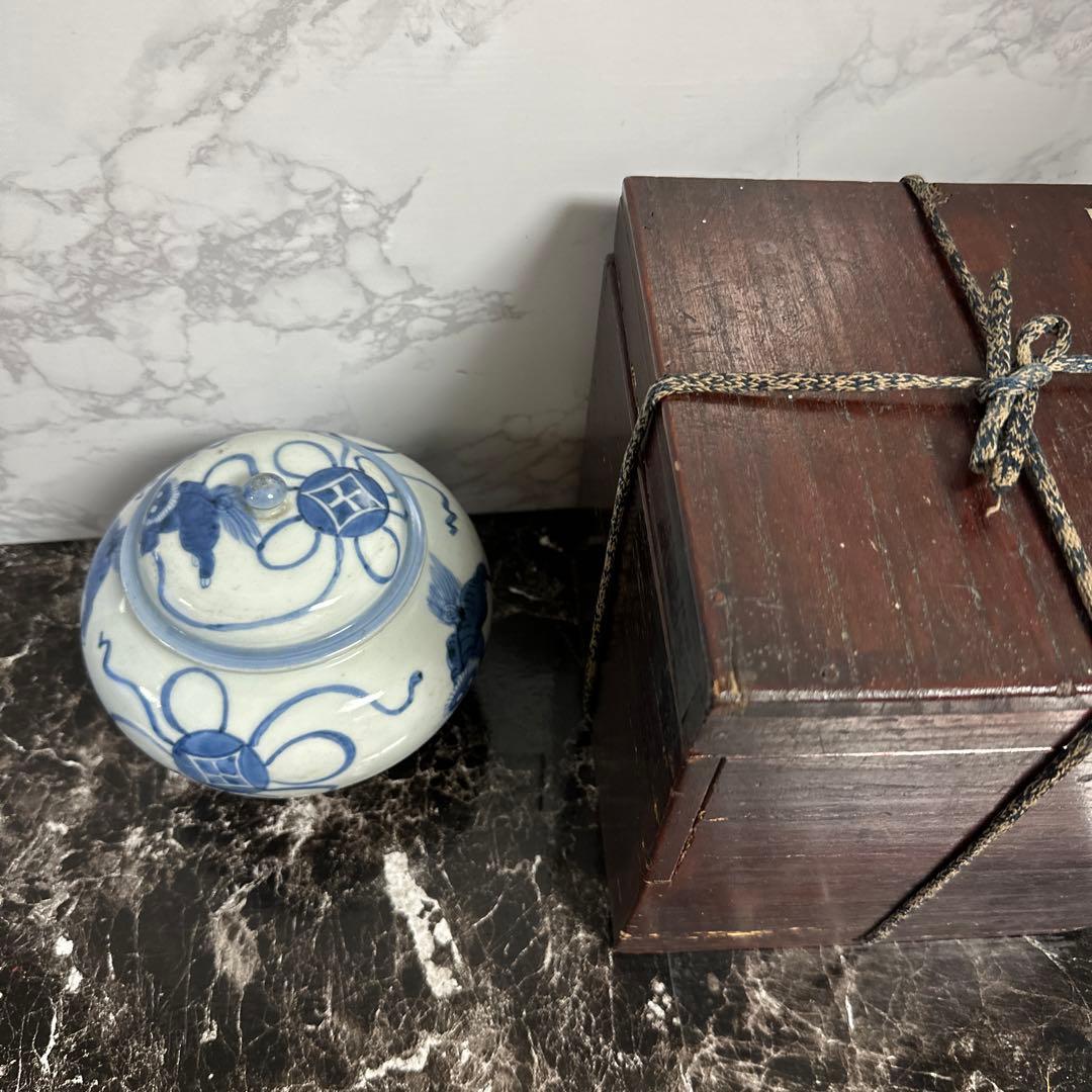 李朝、 分院、獅子、宝寿紋、蓋付き、壺。 - メルカリ