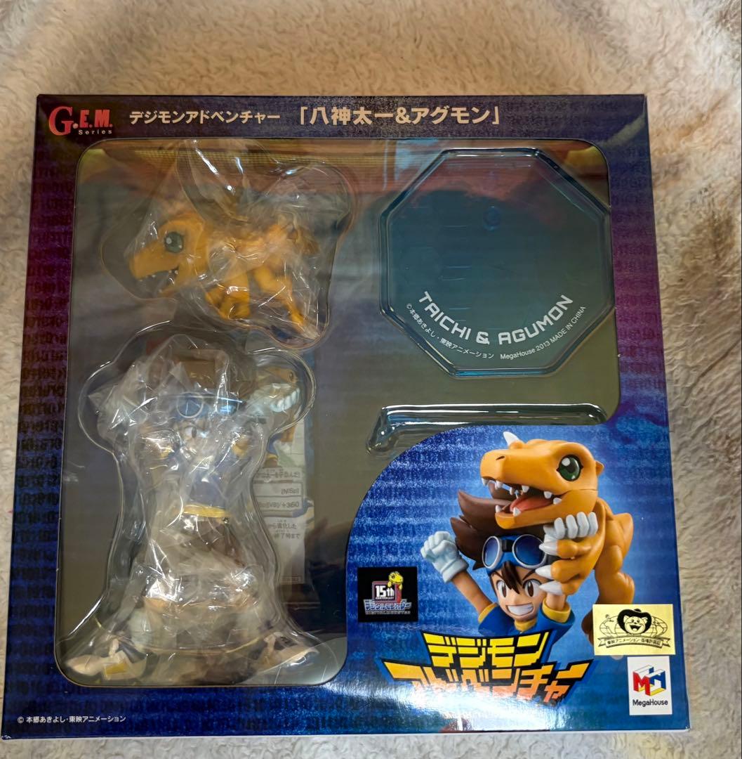 初回限定 ガブモン＆石田ヤマト、アグモン＆八神太一 G.E.M.　フィギュア
