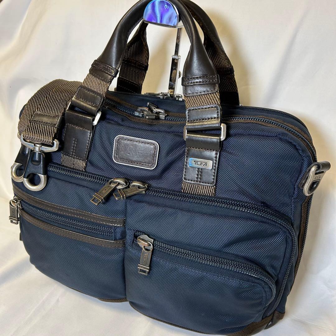 TUMI アルファブラボー 2way ビジネスバッグ ショルダーバッグ ネイビー
