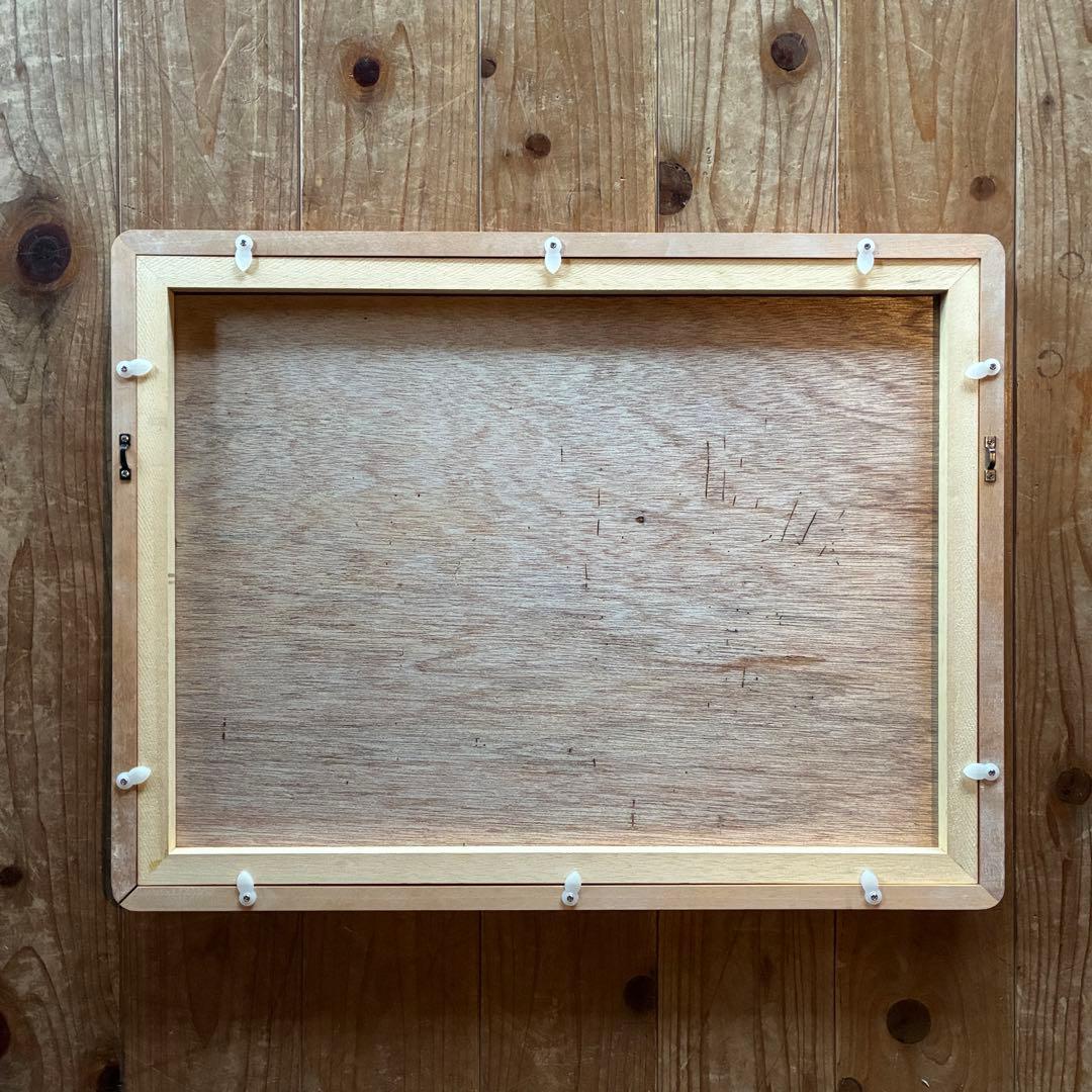 土内マコト 日本画 人物画 リトグラフ 本人サイン付 額付 25.10.22-2