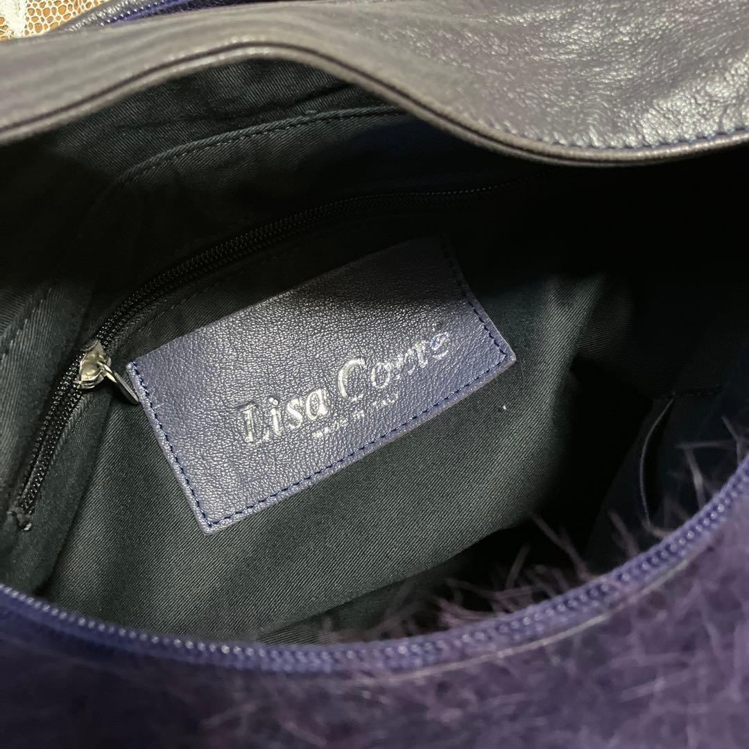 RISA Conte 艶々フォックス特大2wayバッグ イタリー製