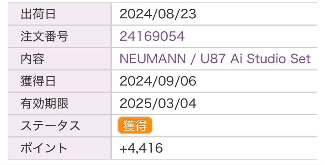 超美品！Neumann U87ai スタジオセット【本物】