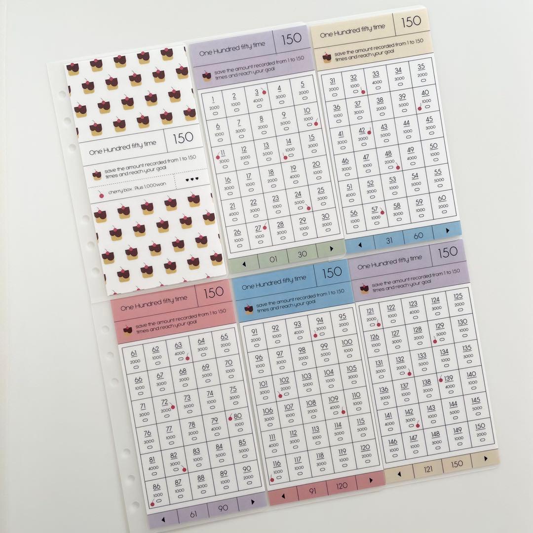 yucco1007様専用 韓国 貯金 貯蓄 バインダー リフィル プリンの通販は