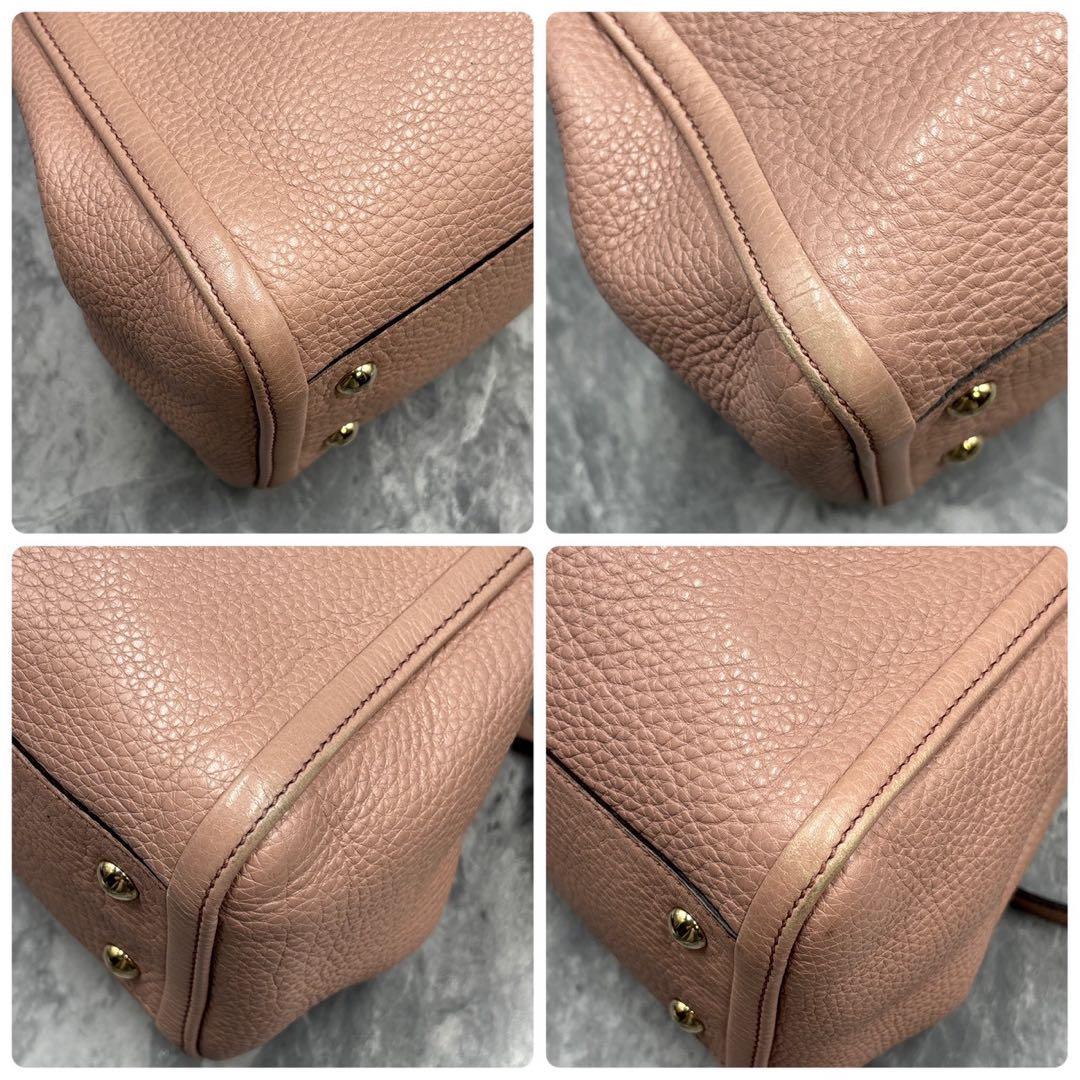✨美品✨GUCCI ソーホー 2way ショルダーバッグ ハンド ピンク レザー