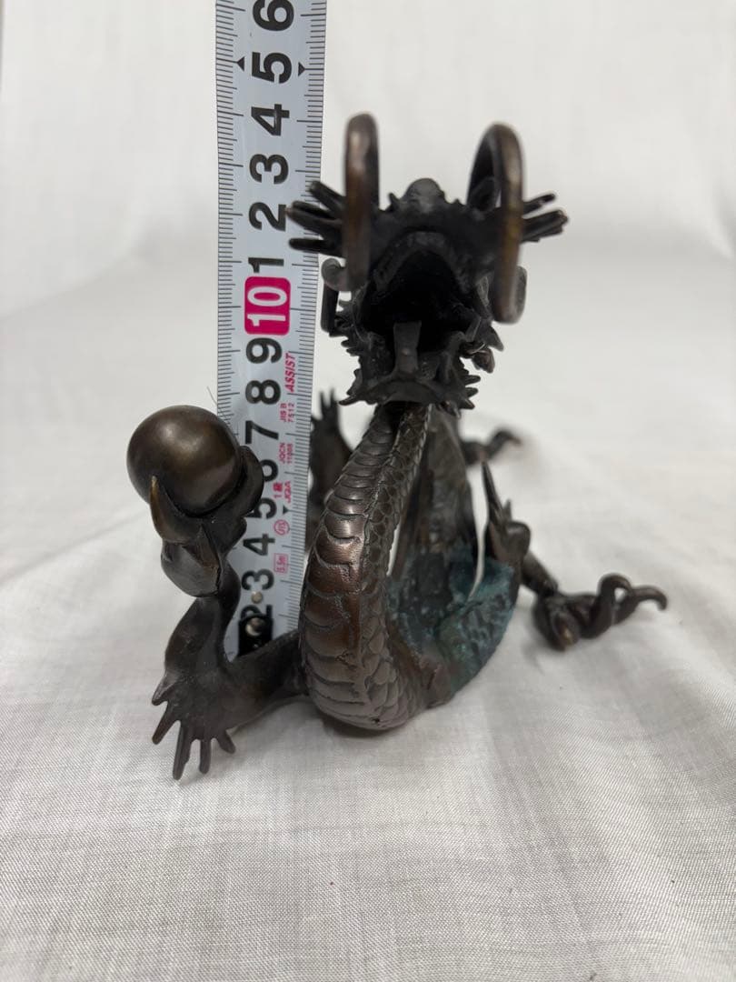 青銅　銅　龍　オブジェ　置物　アンティーク　骨董品