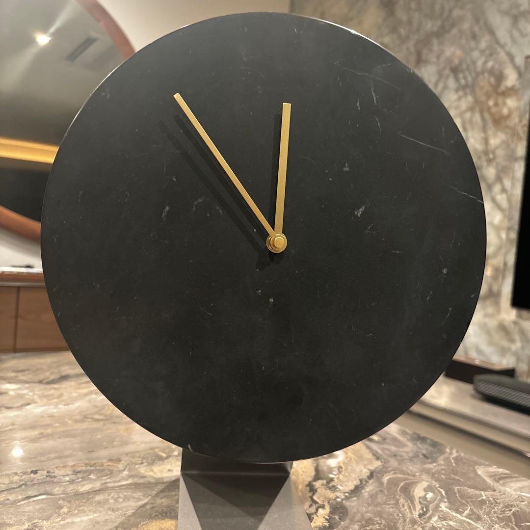 MENU 掛け時計　大理石+無印良品　時計スタンド