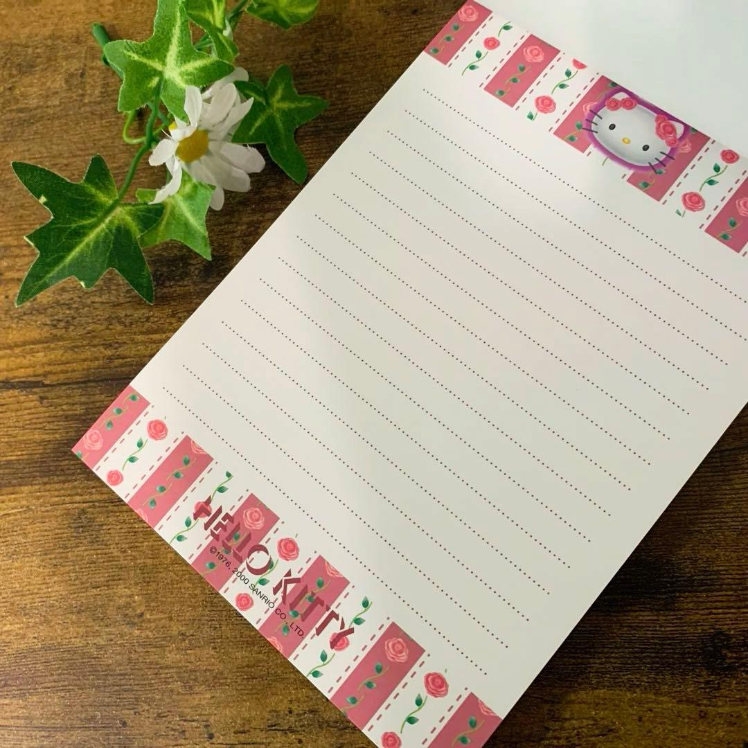 平成レトロ レア サンリオ キティ ローズ 薔薇 メモ 2000