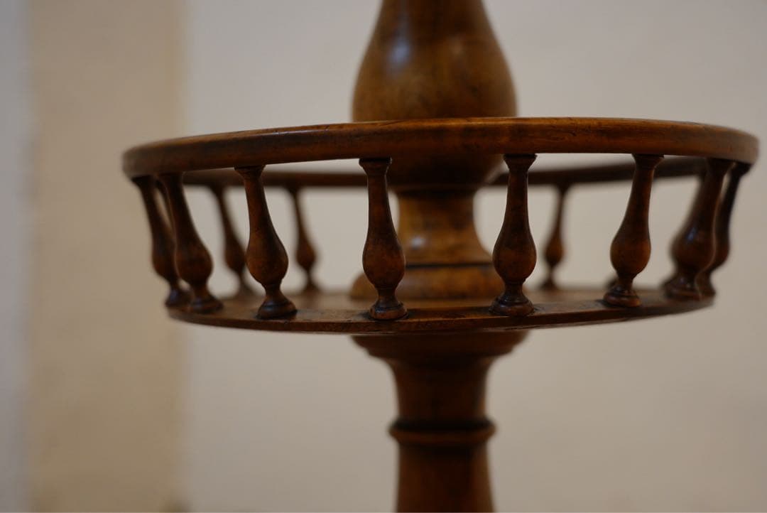 フランスアンティーク 回転棚 古木 1800年代 棚 回転 テーブル シェルフ