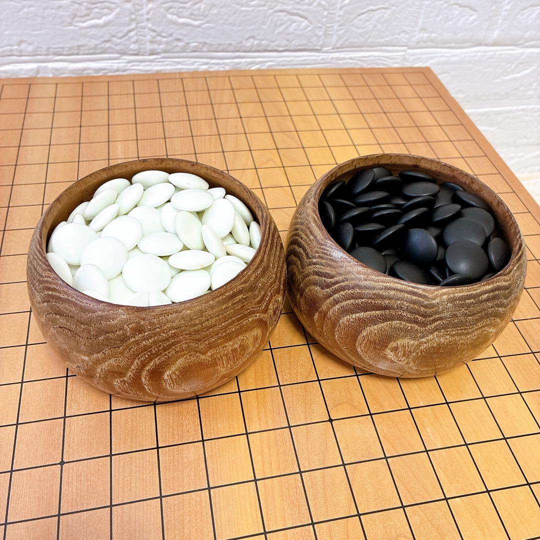 囲碁盤 基盤 板目 木裏 極厚 6寸 へそあり 脚付 高級 骨董 桐箱