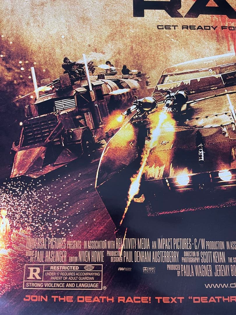 枚数限定*映画館用両面印刷ポスターUS版:デス・レース ジェイソン