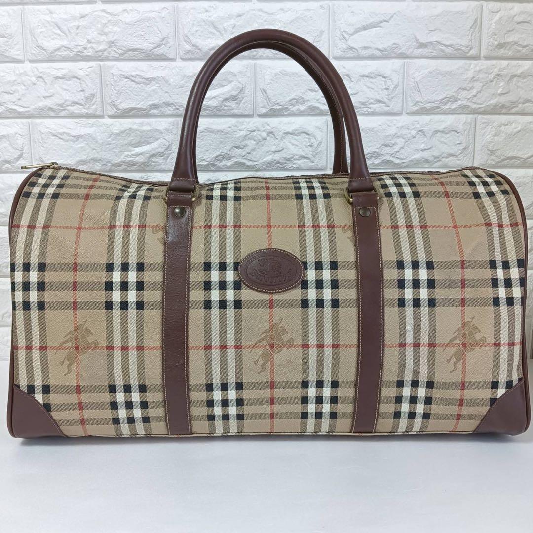 Burberrys チェック柄 ボストンバッグ