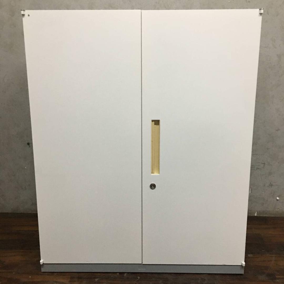 INABA イナバ 両開き書庫 鍵付 W90×D46×H106cm 3段収納 INABA イナバ