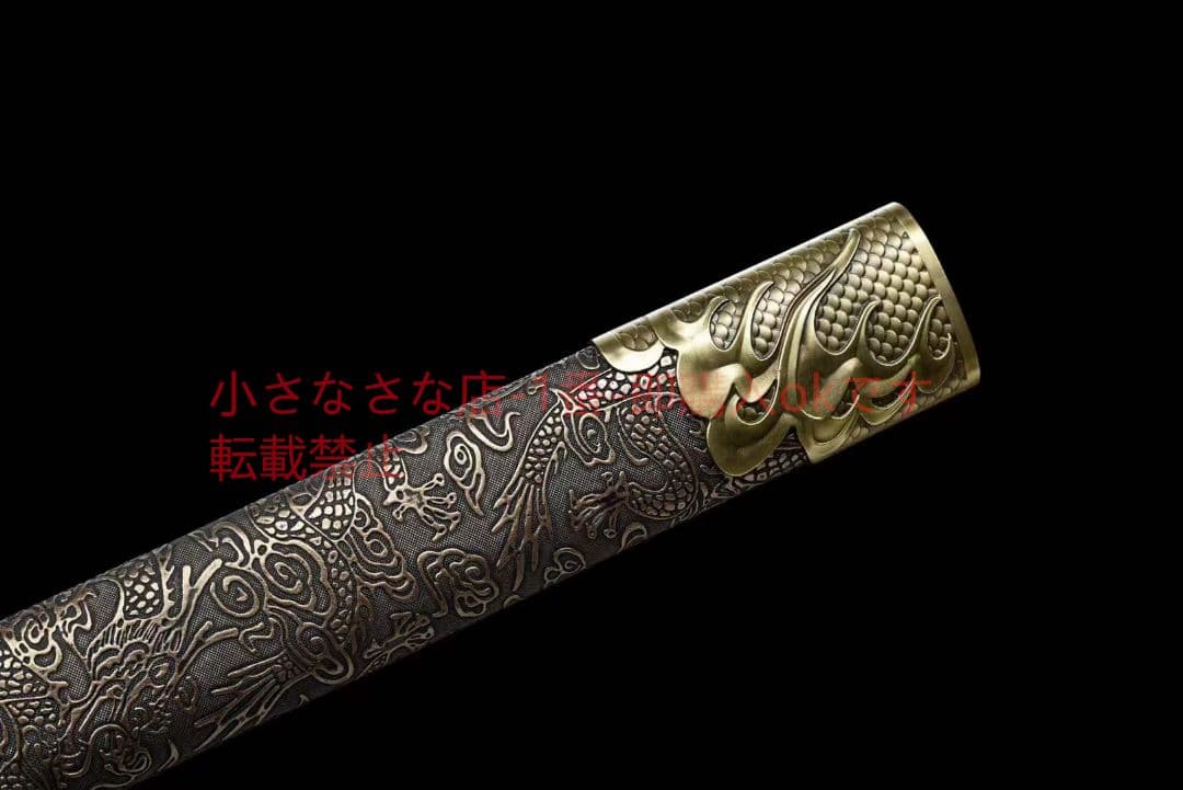 『龍影唐横刀』古兵器 武具 刀装具 日本刀 模造刀 居合刀 リングヘッドカッタ