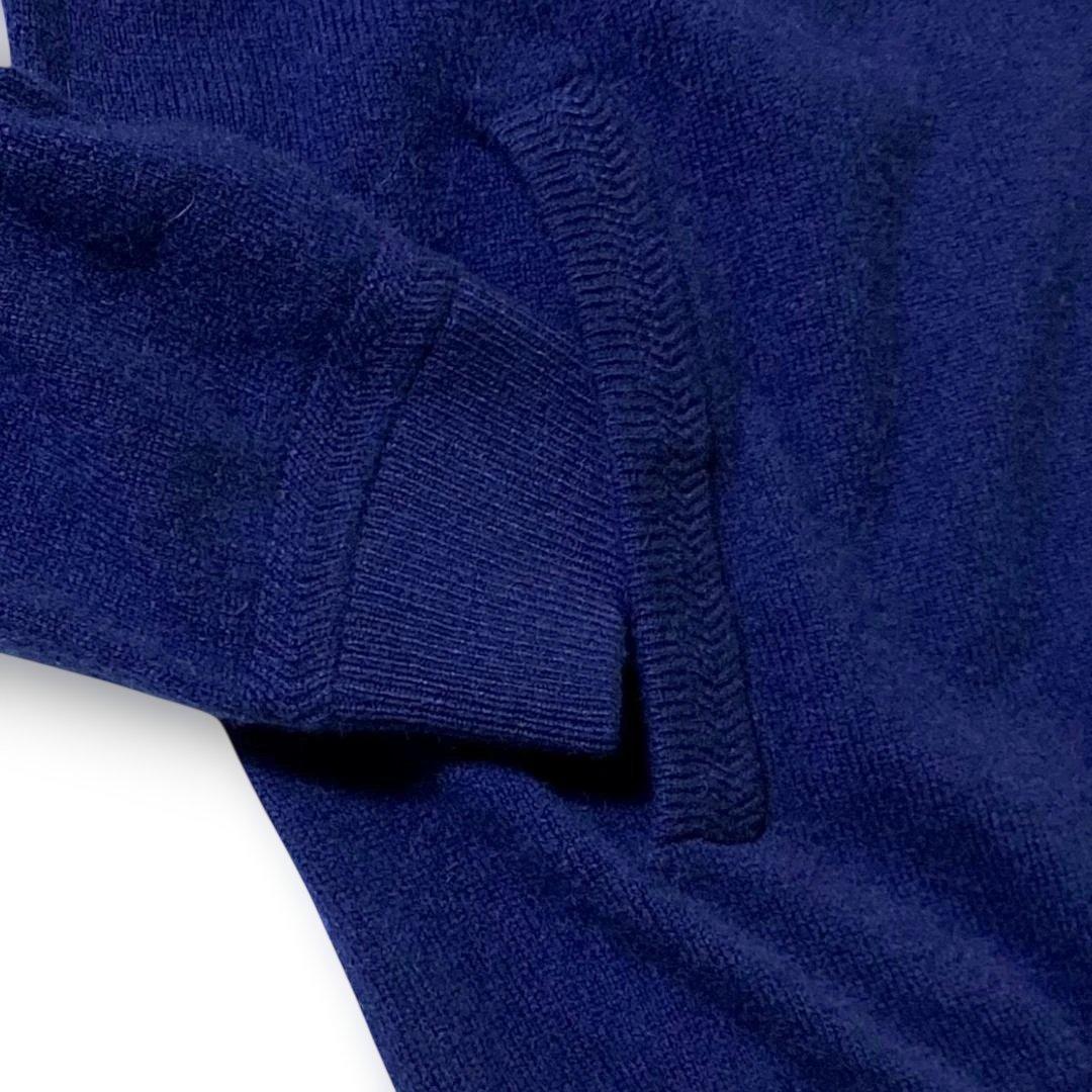 1 パーリーゲイツ 定4.2万 カシミヤ100% ニットブルゾン セーター 紺
