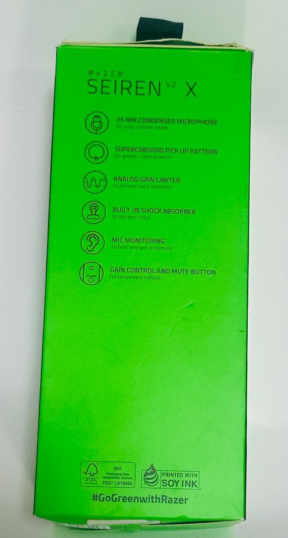 Razer Seiren V2 X ブラック USBコンデンサーマイク 新品同様