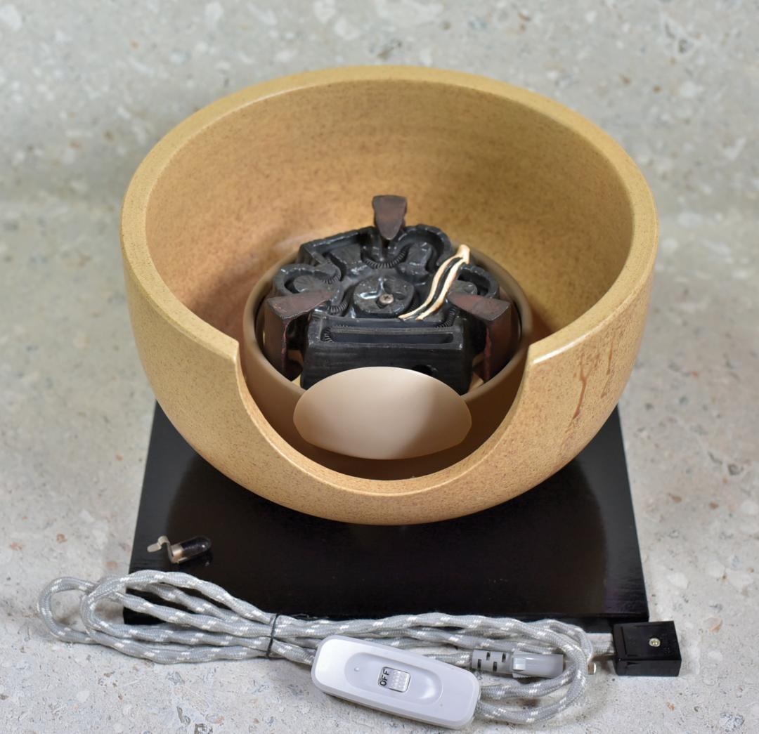 銘入り・南部鉄瓶】伝統工芸・美術鋳物師作・重厚蓋金具付｜茶道具
