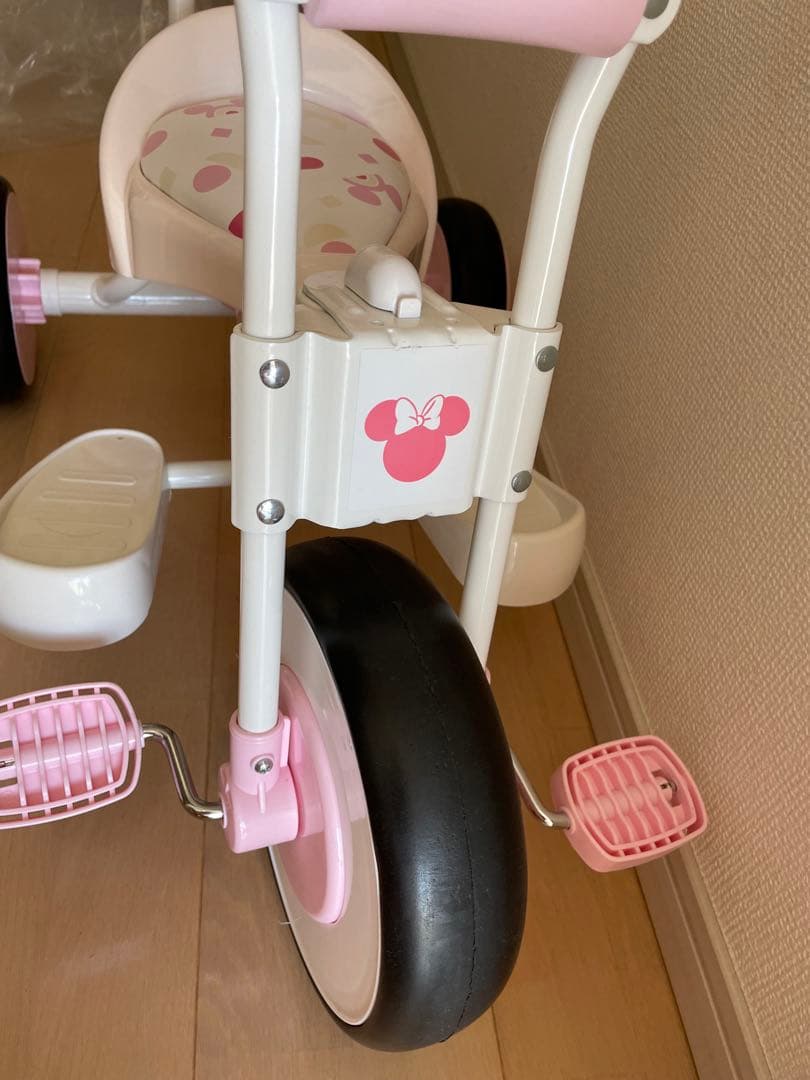 ピンクの三輪車 後ろハンドル付き 三輪車 ピンク 折りたたみ」の人気