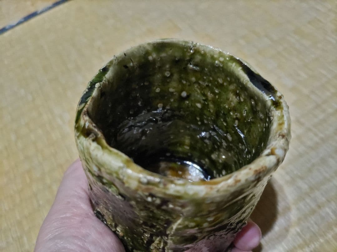 RAM様 塚本治彦 織部 湯呑 無傷