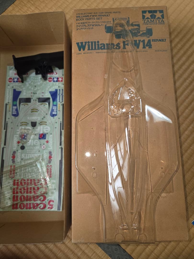 TAMIYA Williams FW14 ボディパ ツセット Briant Pham