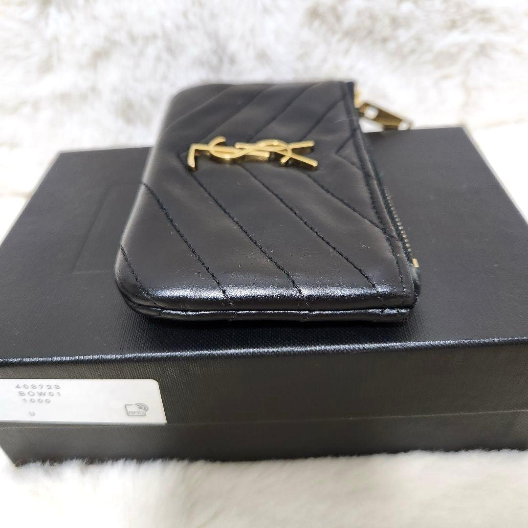 ✨極美品✨サンローラン　ケース　キーリング　カサンドラ　キルティング