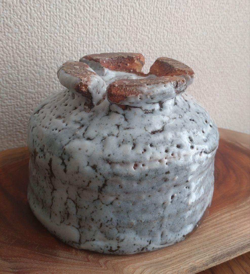 龍南 大振割高台茶碗 『氷壁』冬 共箱 茶道具 鬼萩 - メルカリ