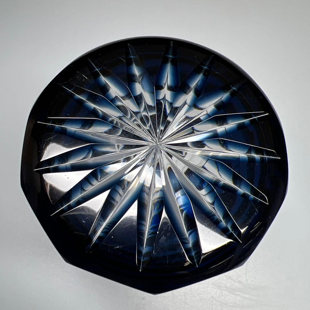 薩摩切子 島津磯斉 色被せ切子ガラス タンブラーA 共箱 東Y7-1204☆