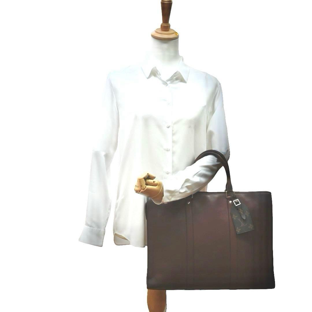 【美品】ルイヴィトン　サックプラバッグ　ハンドバッグ　茶色　ブラウン　レザー