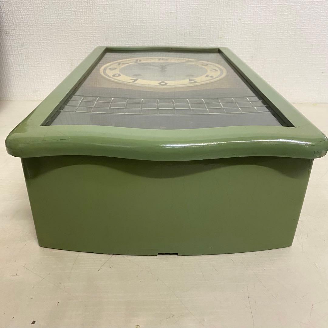 SEIKOSHA 昭和レトロ ゼンマイ時計 グリーン No.1753