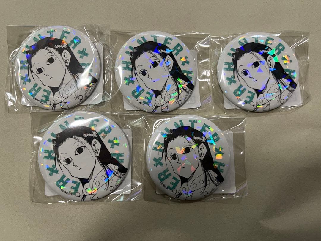 HUNTER×HUNTER オールスター缶バッジ イルミ ハンター試験 ×5 HUNTER