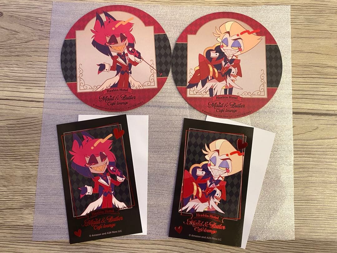 ハズビンホテル アラスター ルシファー アニメイトカフェ 4点セット