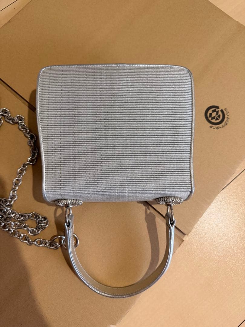 希少 極美品 コンテス プリンセスバッグ 2wayバッグ シルバー