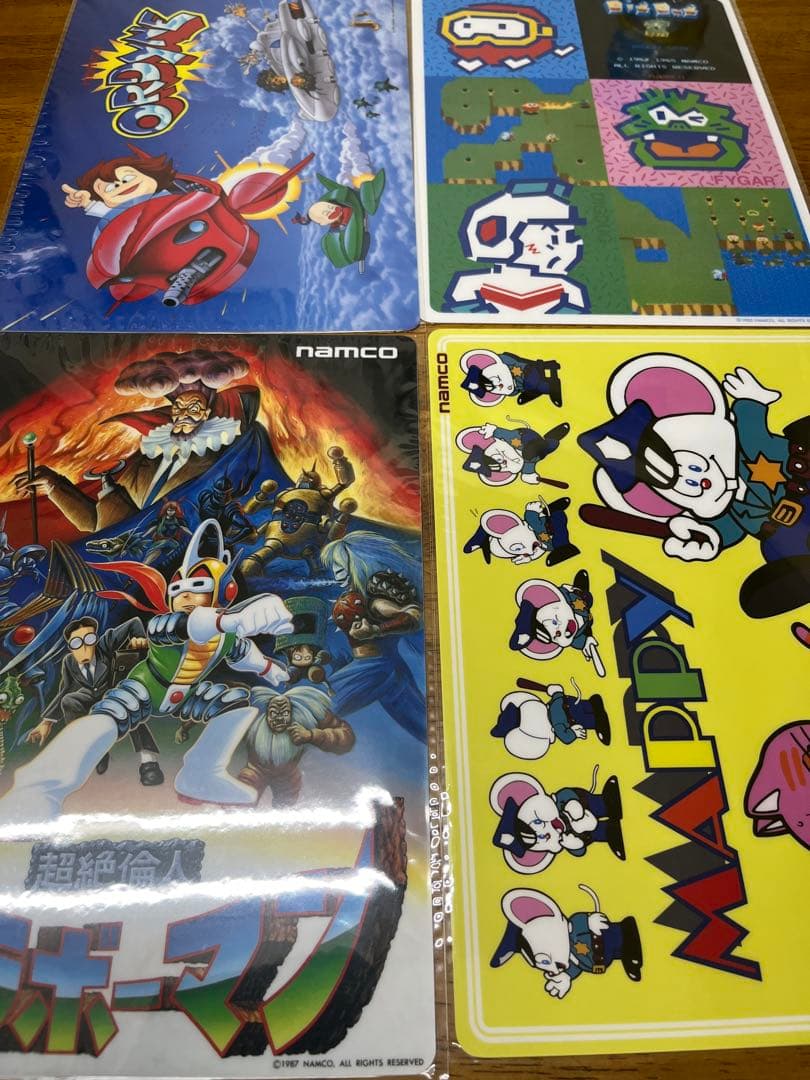 NAMCO MUSEUM OF ART　ナムコレジェンダリー下敷き　コンプリート