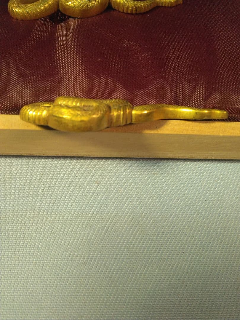 目貫　青大将　蛇　武具　刀剣　　縁頭　鐔　アンティーク