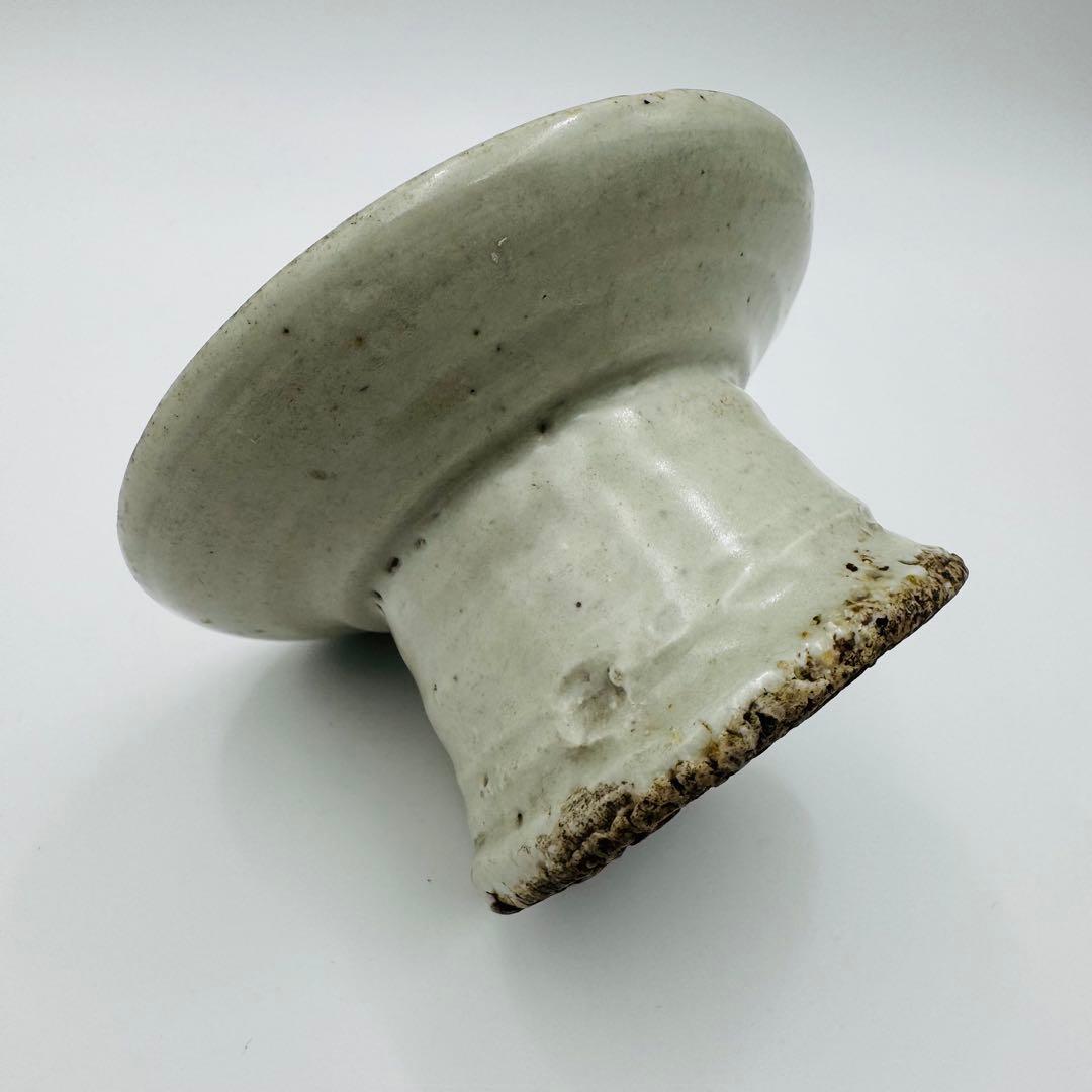 李朝 朝鮮白磁 高杯 高台皿】骨董 アンティーク インテリア