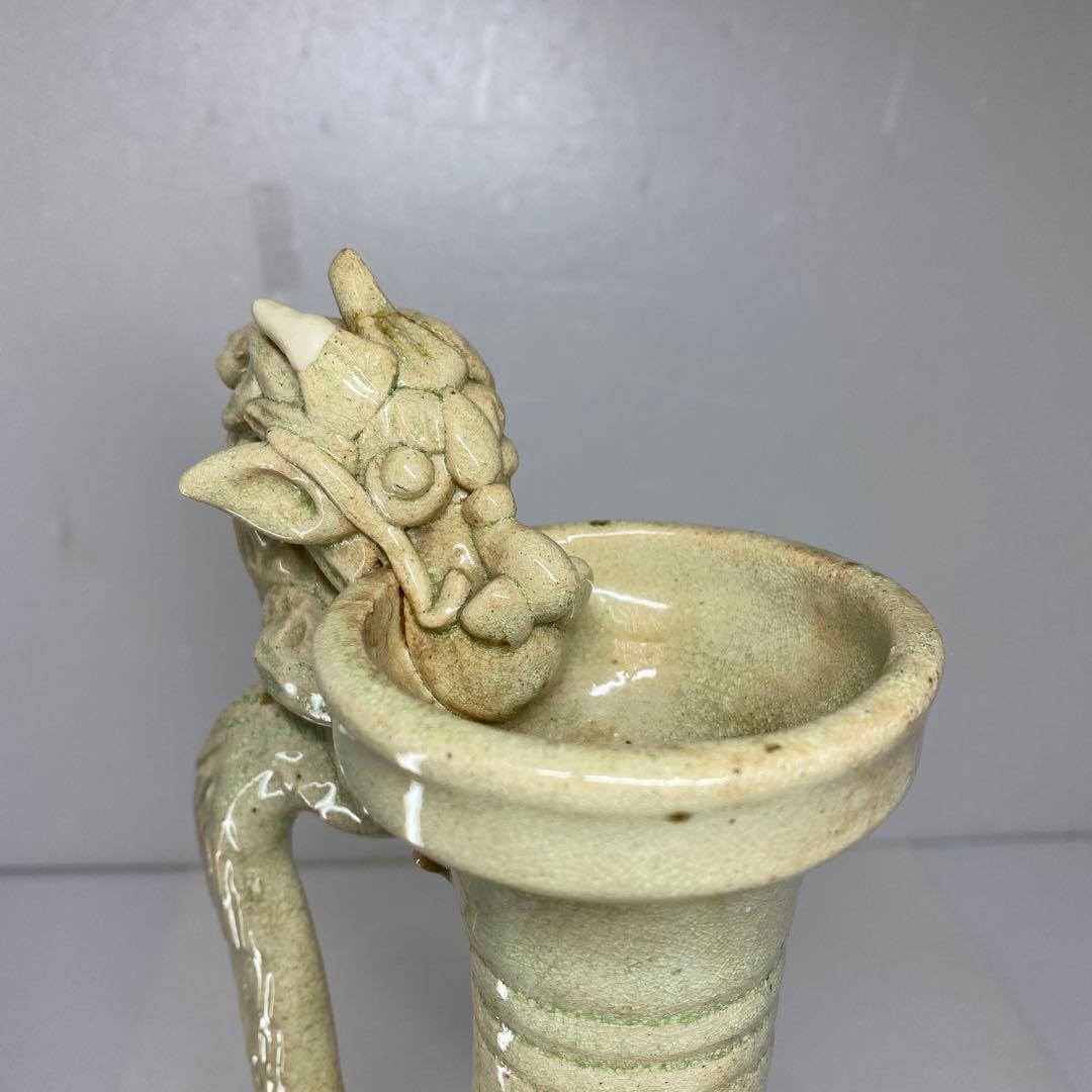 中国宋時代 鶏形青磁水注 高さ32㎝ トヒチ 東な7-