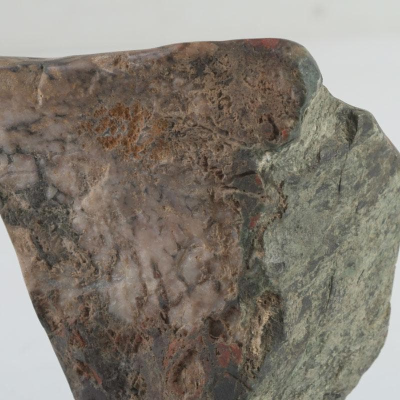 岐阜県根尾谷産 天然石 鑑賞石 菊花石 唐木台付 書付共箱 V 9425