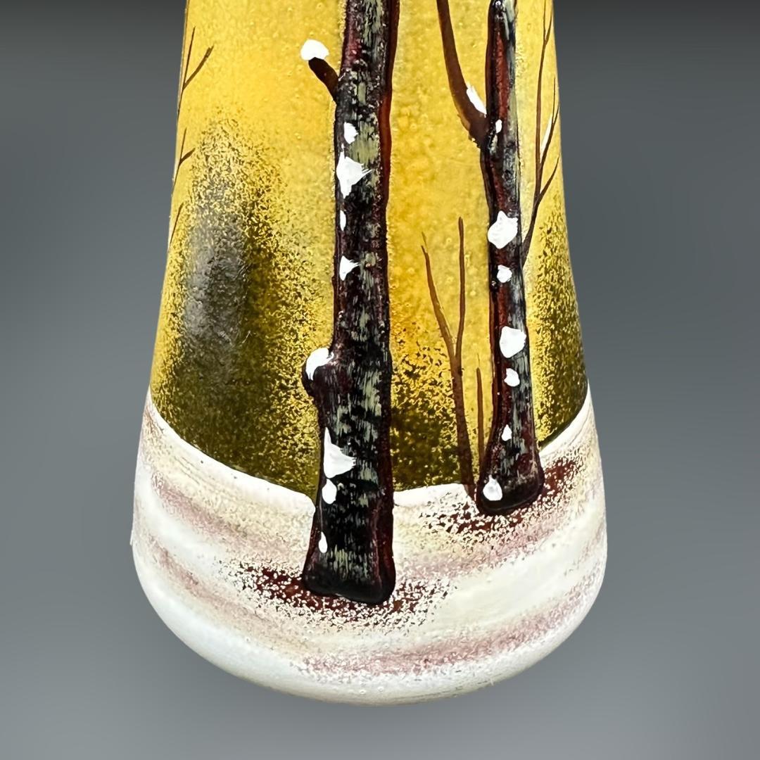 ドームナンシー 筒型 花瓶 高さ19cm 被せガラス アンテルカレール 幹