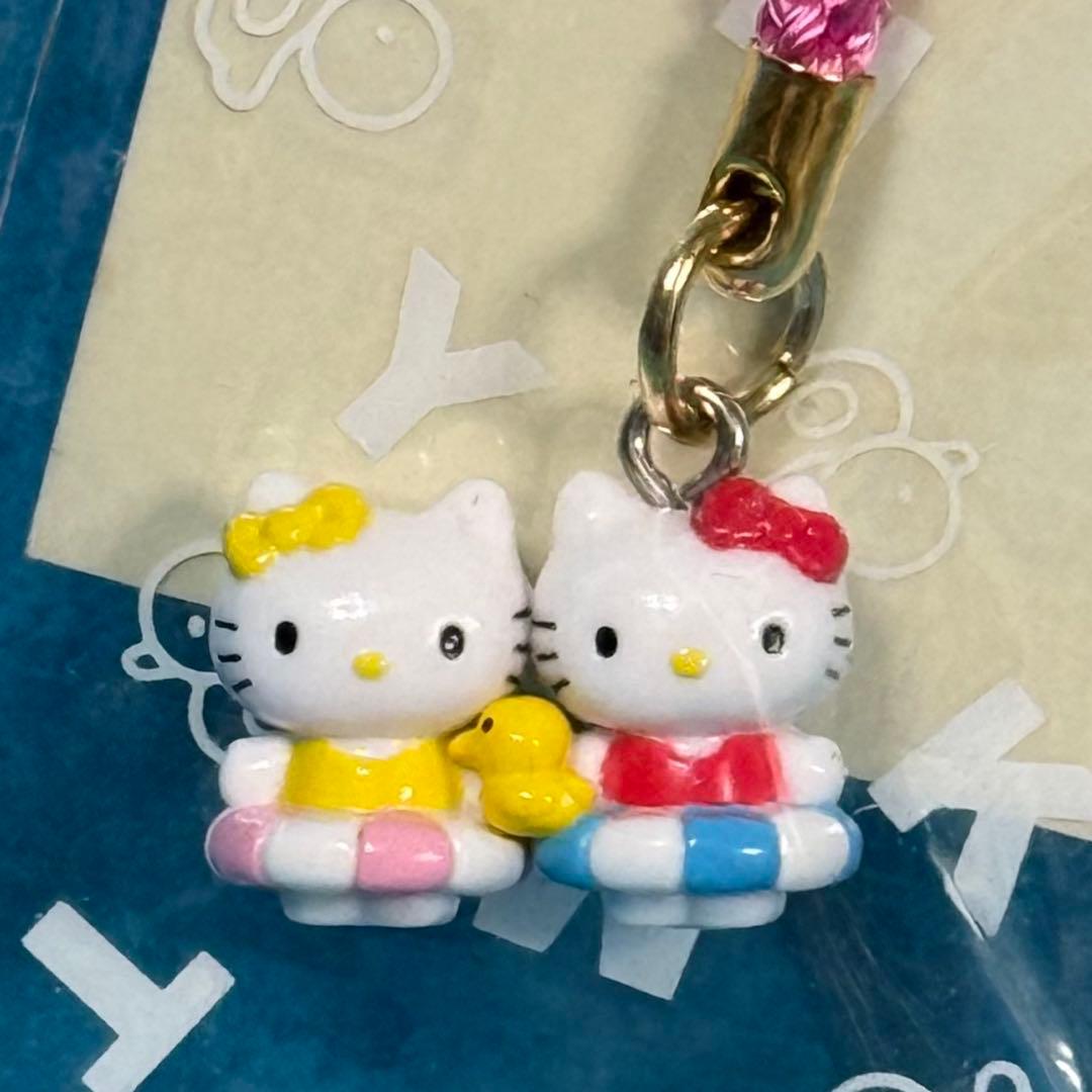 激レア☆vivitix限定☆キティ＆ミミイうきわ根付☆2003 - メルカリ