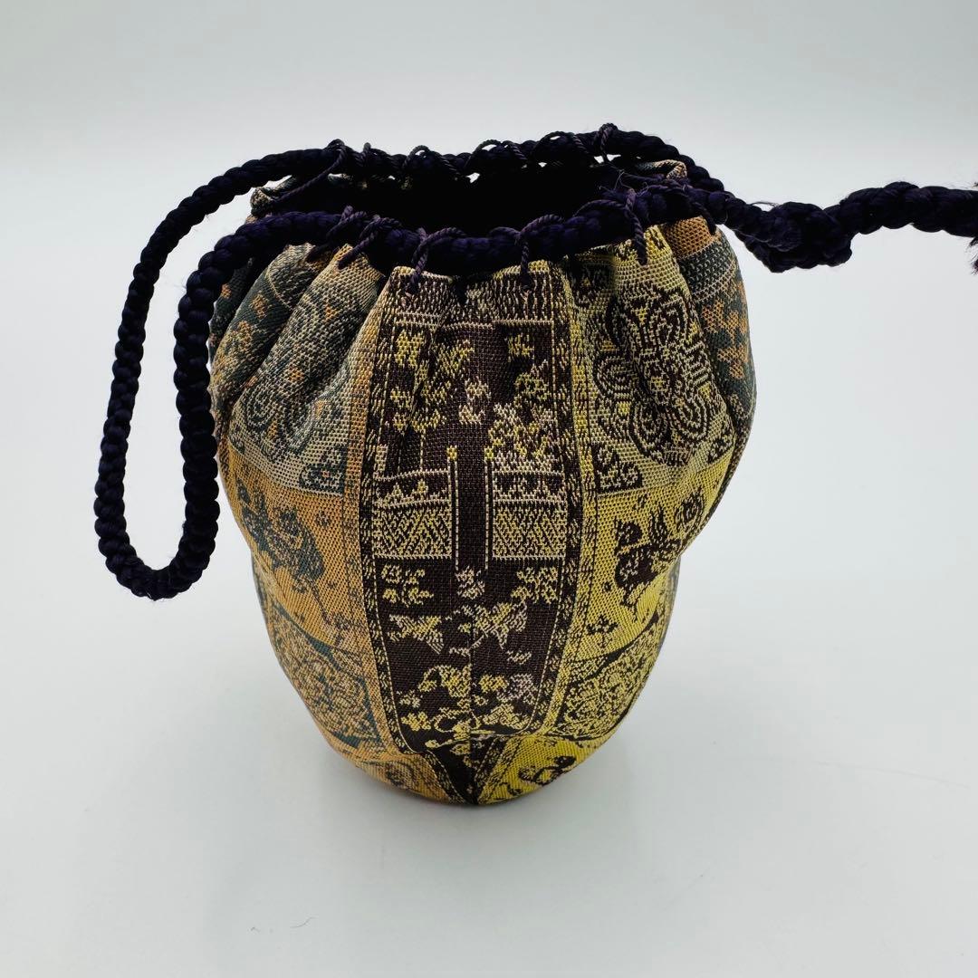 小鹿田焼 茶入 龍村平蔵 紅牙瑞錦 仕覆】骨董 アンティーク