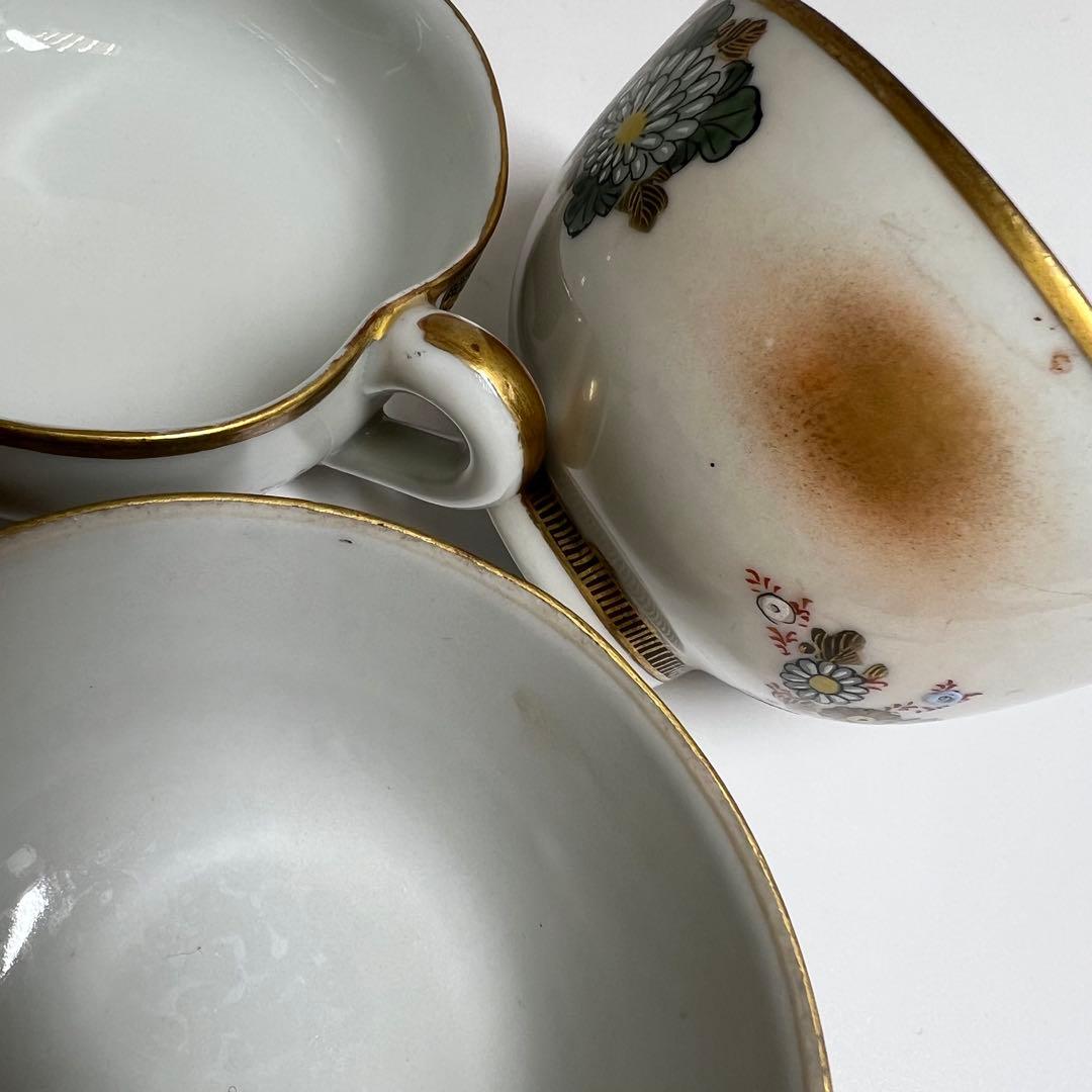 明治時代 九谷焼 上手青粒金襴手 煎茶器セット 東K8-0111☆2F タカサ