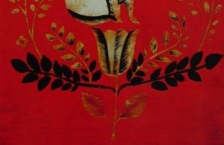 ジャクリーン　ハンバート、【赤いバックの猫】、希少な額装用画集より