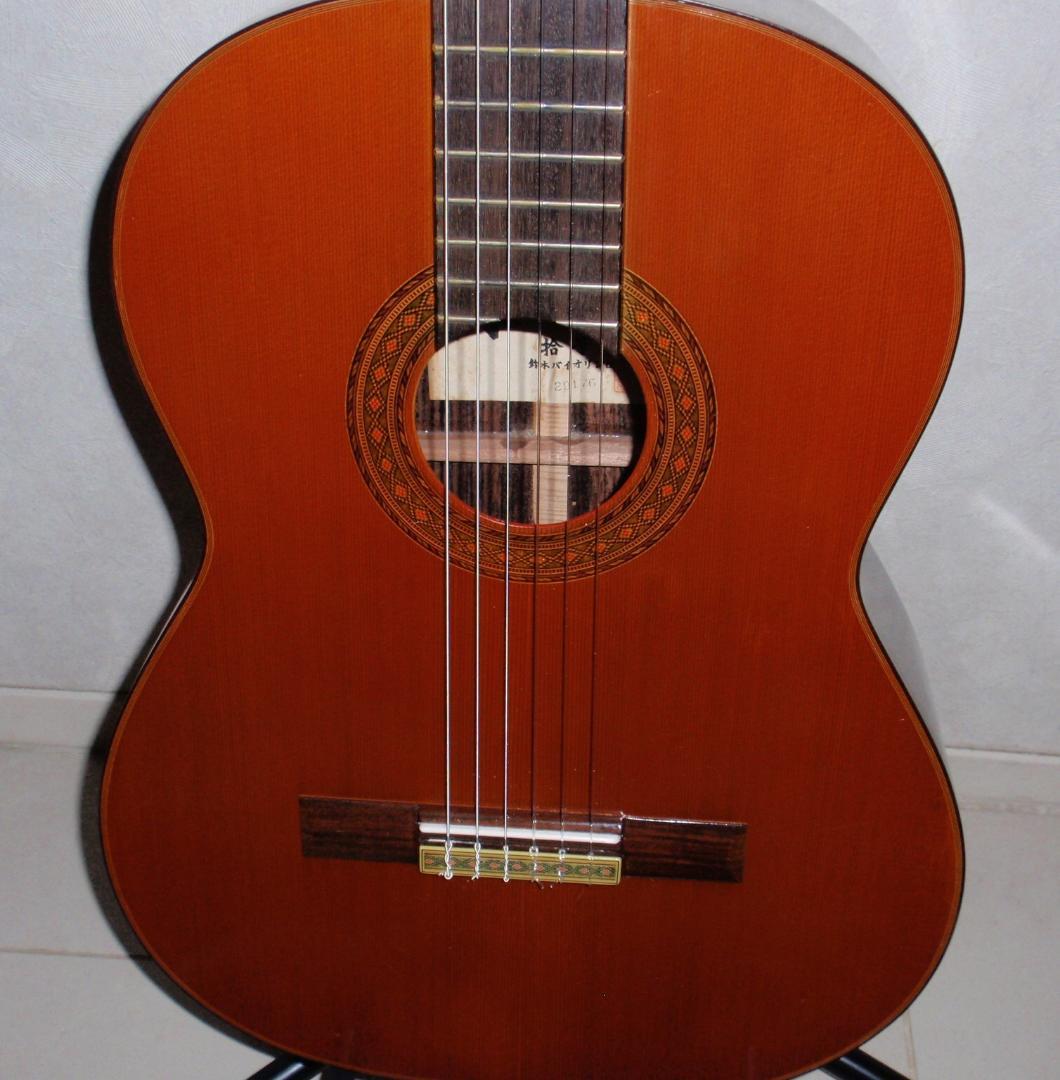 販売 クラシックギター 手工品 木曽鈴木 拾号 ケース付き ビンテージ