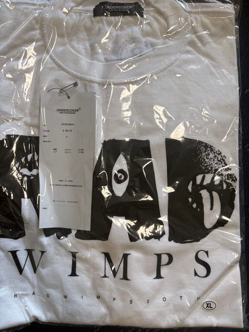 新品 RADWIMPS x UNDERCOVER コラボTシャツ XLサイズ 4 - メルカリ