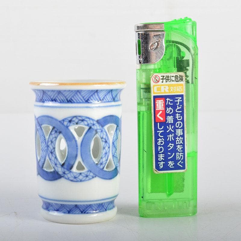 平安 三浦竹泉造 染付 祥瑞 巾筒 共箱 M R4536 - メルカリ