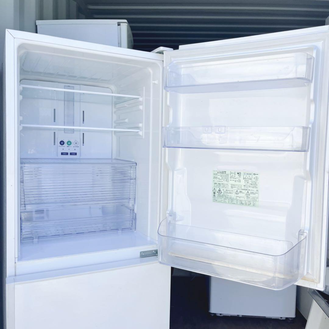 取付無料！SHARPプラズマクラスター搭載！おしゃれホワイト大きめ